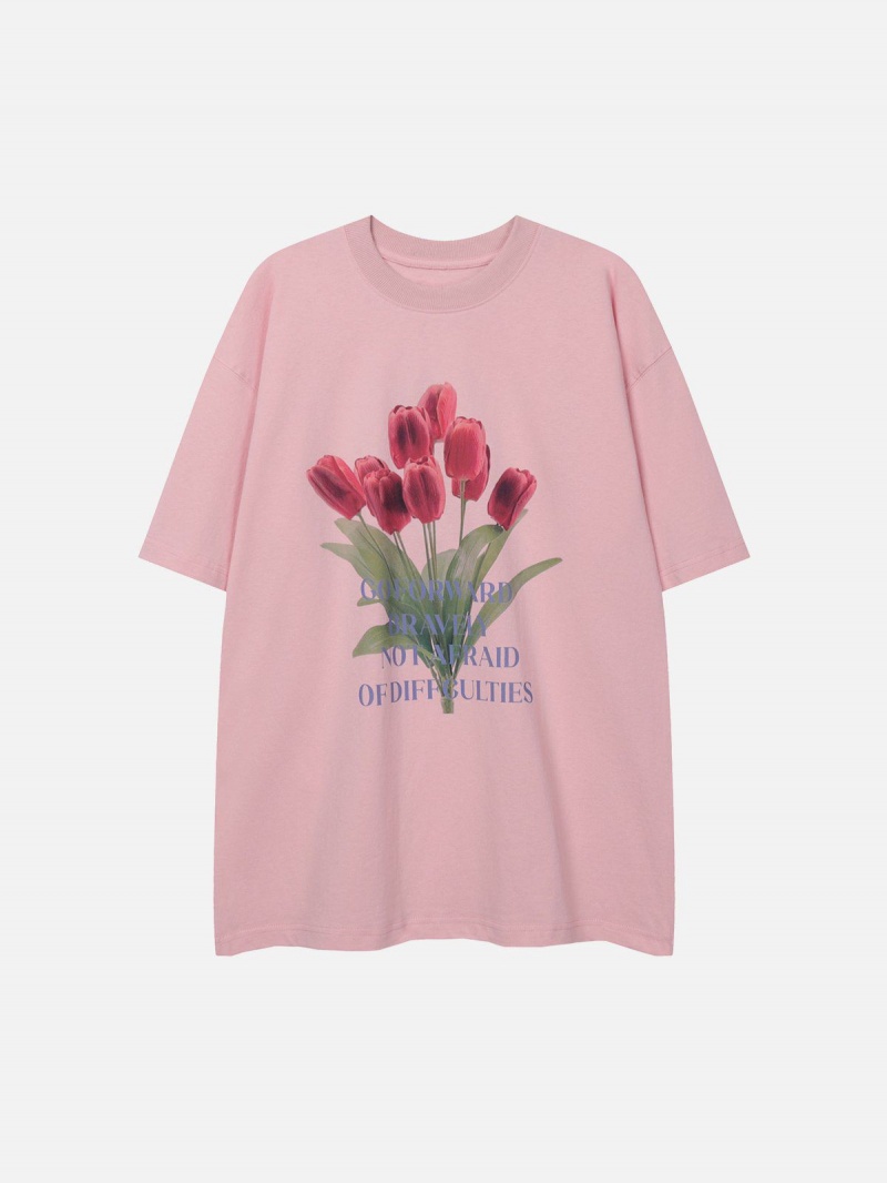 Grise  T Shirts Aelfric Eden Tulip Print Tee - WPC-5091392